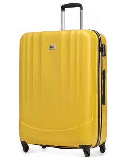 Большой противоударный чемодан 86 л CAT Turbo, желтый